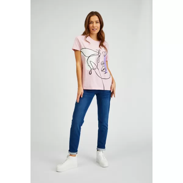  Damen-T-Shirt SAM 73 MUSCA WT 884 HELLROSA 