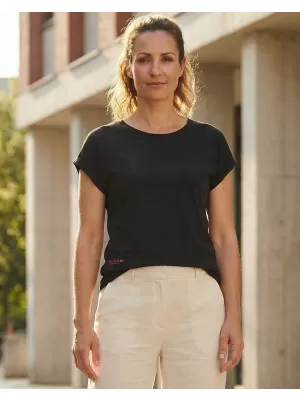 Damen-T-Shirt SAM 73 DORADO WT 886 SCHWARZ