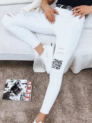 Damenhosen DSTREET UY1361 WEIß