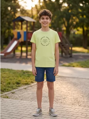 Kinder-T-Shirt SAM 73 PYROP KT 516 HELLGELB