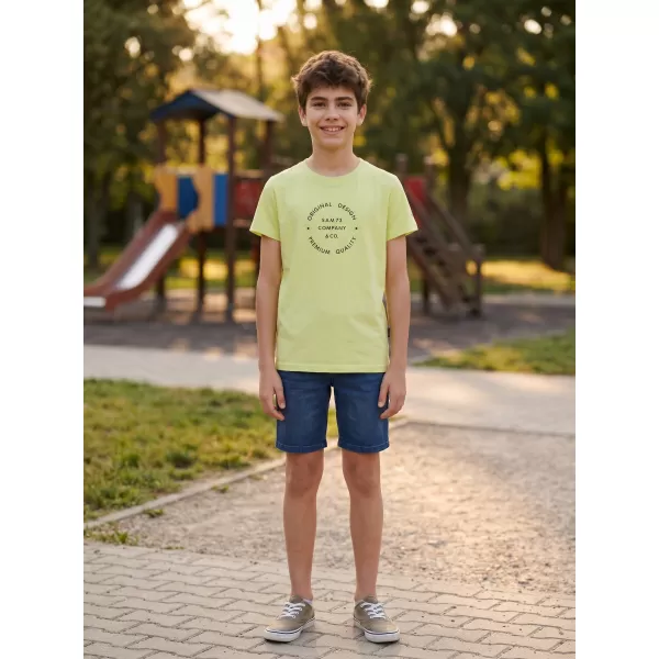  Kinder-T-Shirt SAM 73 PYROP KT 516 HELLGELB 