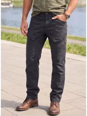 Hose BRANDIT ADVEN SLIM FIT SCHWARZ