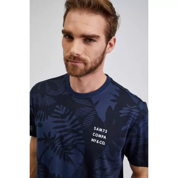  Herren-T-Shirt SAM 73 SCULPTOR MT 823 DUNKELBLAU 
