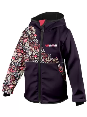 Isolierte Softshelljacke für Kinder WAMU SOVA LILA