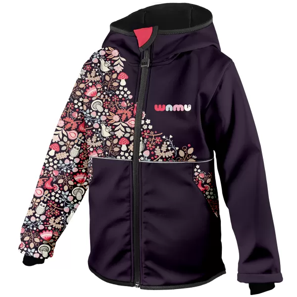  Isolierte Softshelljacke für Kinder WAMU SOVA LILA 