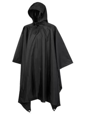 Poncho -Regenmantel BRANDIT RIPSTOP BD3169 SCHWARZ