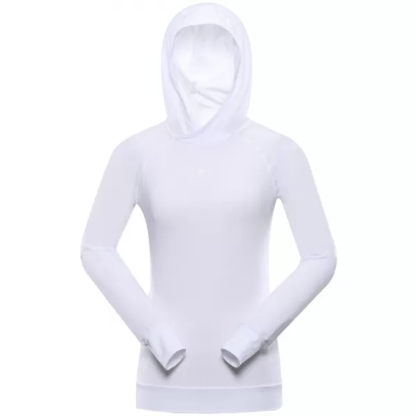  Damen Sweatshirt ALPINE PRO LIGHTA LSWA381 WEIß 