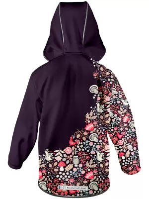 Isolierte Softshelljacke für Kinder WAMU SOVA LILA