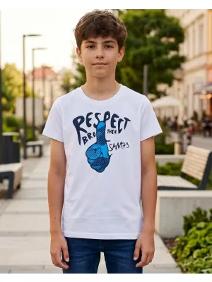 Kinder-T-Shirt SAM 73 SCUTUM KT 514 WEIß