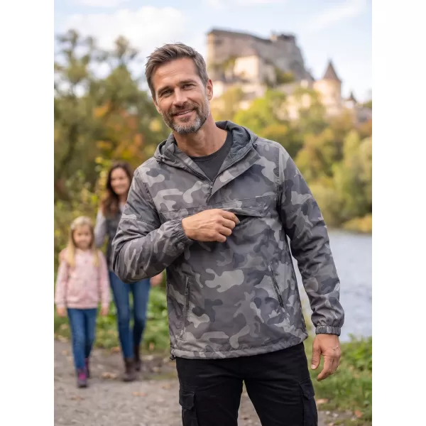 Jacke BRANDIT PŘES HLAVU BD3162 GRAUE TARNUNG 
