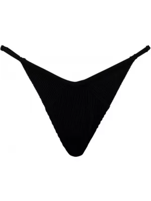 Badeanzug PUMA SWIM WOMEN RIBBED TANGA 1P 938068-01 SCHWARZ