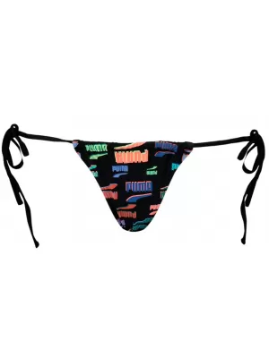Badeanzug PUMA SWIM WOMEN SIDE TIE TANGA STRING 1P 938066-01 SCHWARZ