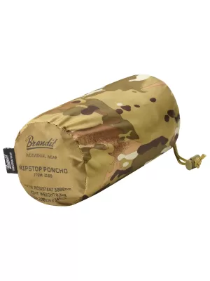 Poncho -Regenmantel BRANDIT RIPSTOP BD3169 TAKTISCHE TARNUNG