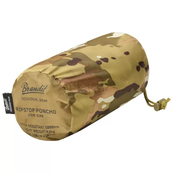  Poncho -Regenmantel BRANDIT RIPSTOP BD3169 TAKTISCHE TARNUNG 