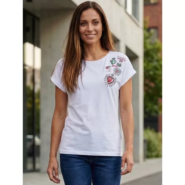  Damen-T-Shirt SAM 73 BOOTES WT 887 WEIß 