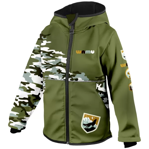  Baby Softshell Jacke isoliert WAMU MASKÁČ KHAKI 