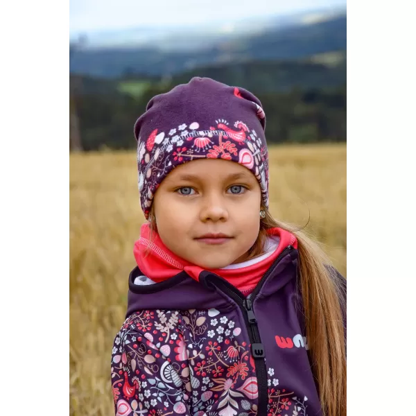  Isolierte Softshelljacke für Kinder WAMU SOVA LILA 