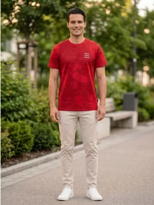 Herren-T-Shirt SAM 73 SCULPTOR MT 823 ROT