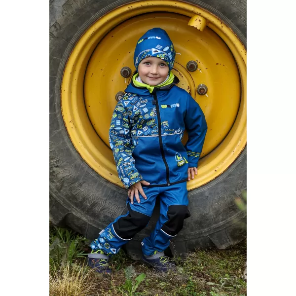  Baby Softshell Jacke isoliert WAMU BAGR BLAU 
