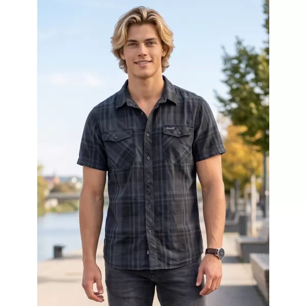  Hemd BRANDIT ROADSTAR BD4012 SCHWARZ/BLAU 