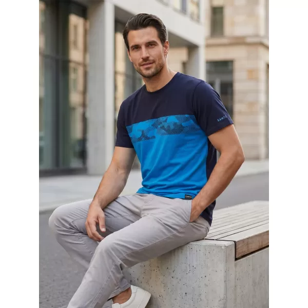  Herren-T-Shirt SAM 73 CETUS MT 821 LEUCHTEND BLAU 