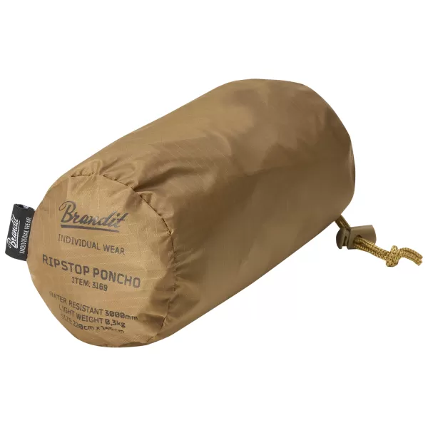  Poncho -Regenmantel BRANDIT RIPSTOP BD3169 SANDIG 