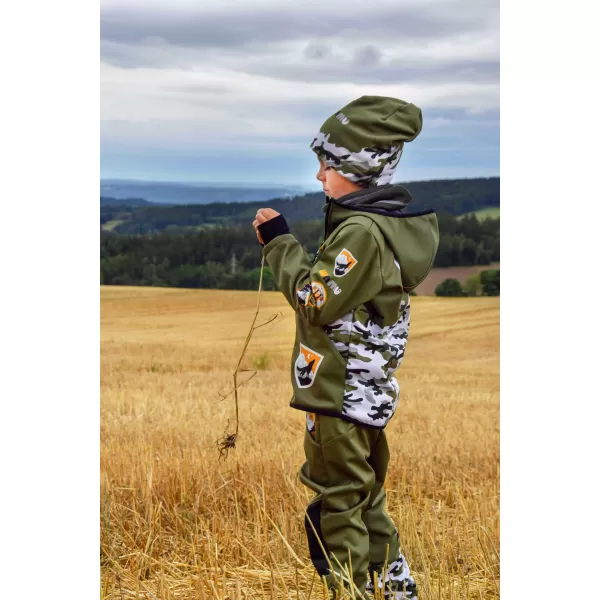  Baby Softshell Hosen isoliert WAMU MASKÁČ KHAKI 