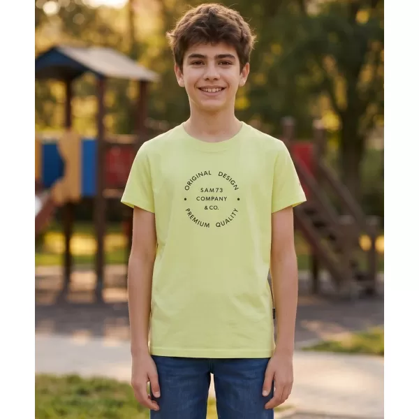  Kinder-T-Shirt SAM 73 PYROP KT 516 HELLGELB 