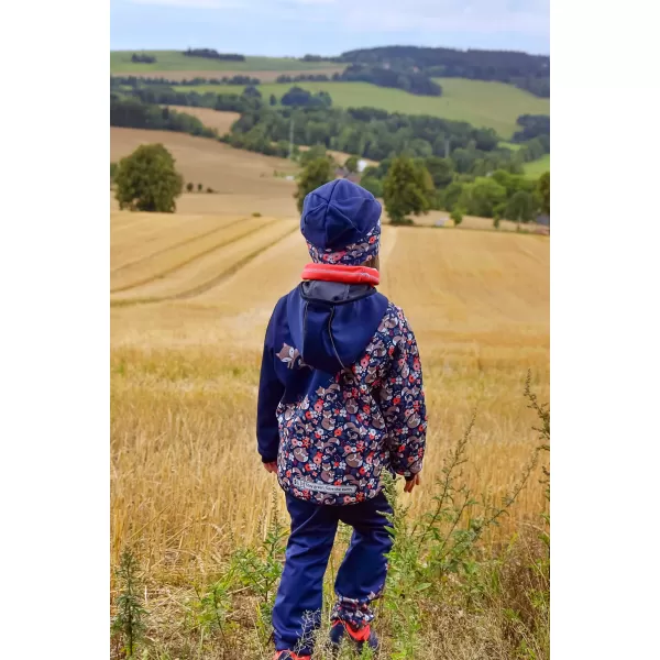  Baby Softshell Hosen isoliert WAMU LIŠKY DUNKELBLAU 
