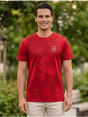 Herren-T-Shirt SAM 73 SCULPTOR MT 823 ROT