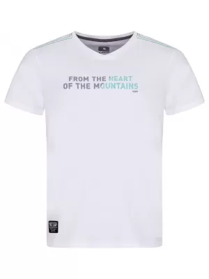 Herren-T-Shirt LOAP ALPRON CLM2311 WEIß