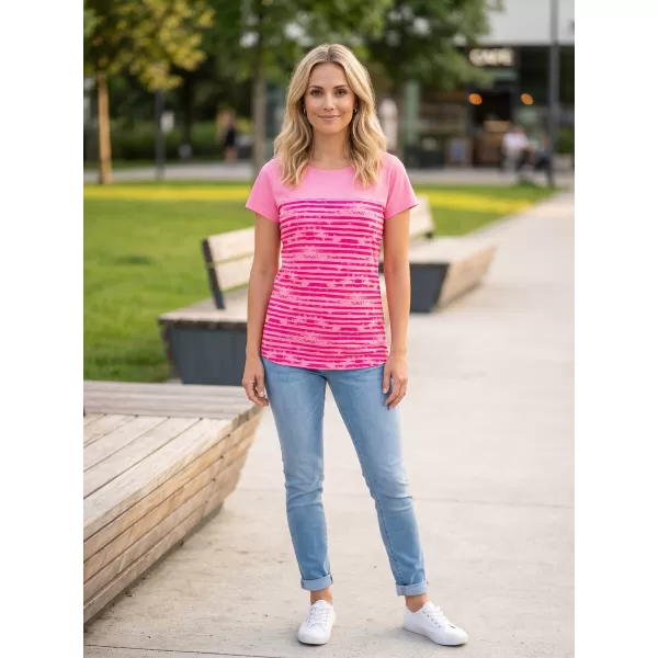  Damen-T-Shirt LOAP ABRASKA CLW2339 ROSA 