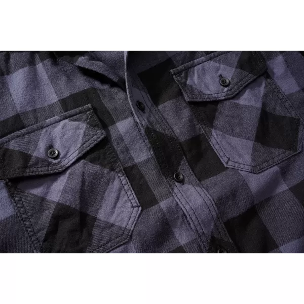  Hemd BRANDIT KOSTKOVANÁ KRÁTKÝ RUKÁV BD4032 SCHWARZ/GRAU 
