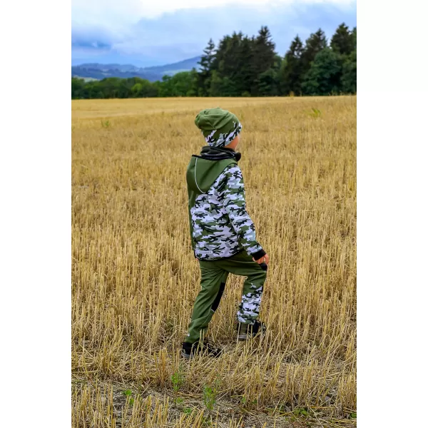  Isolierte Softshellhose für Kinder WAMU MASKÁČ KHAKI 