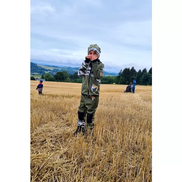 Isolierte Softshellhose für Kinder WAMU MASKÁČ KHAKI 