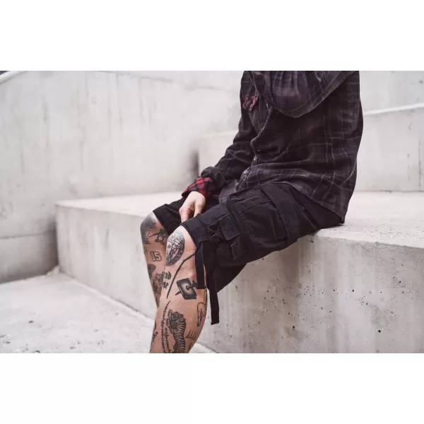  Shorts BRANDIT SAVAGE VINTAGE CARGO SCHWARZ 