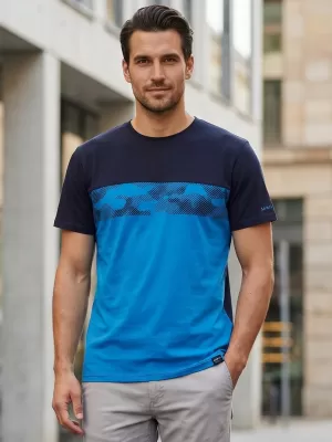 Herren-T-Shirt SAM 73 CETUS MT 821 LEUCHTEND BLAU