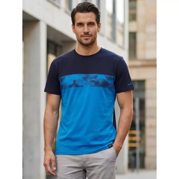  Herren-T-Shirt SAM 73 CETUS MT 821 LEUCHTEND BLAU 