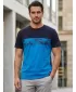 Herren-T-Shirt SAM 73 CETUS MT 821 LEUCHTEND BLAU