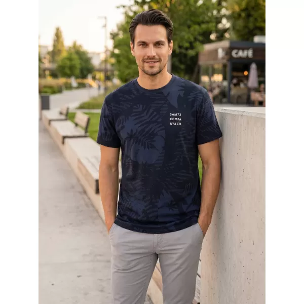  Herren-T-Shirt SAM 73 SCULPTOR MT 823 DUNKELBLAU 