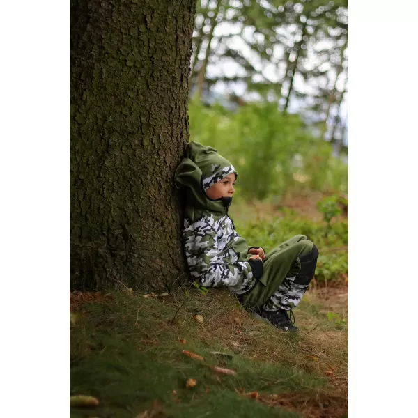  Fleecemütze für Kinder WAMU MASKÁČ KHAKI 