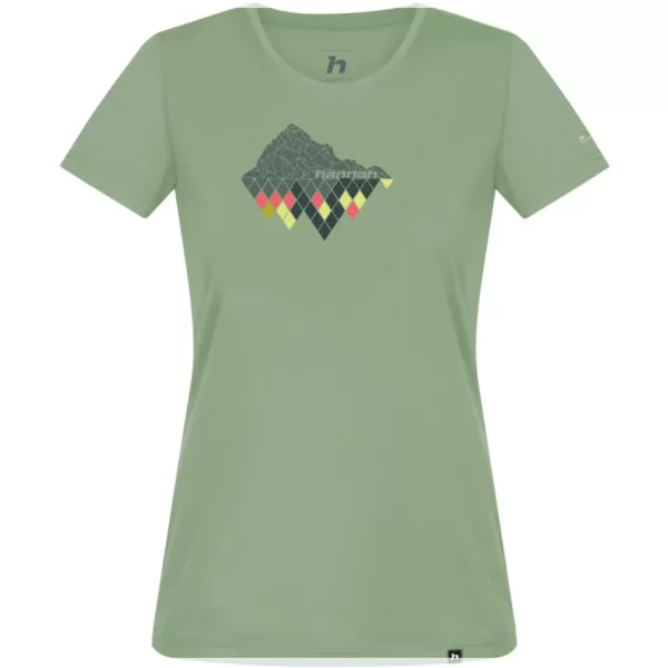  Damen-T-Shirt HANNAH CORDY RAUCHGRÜN 