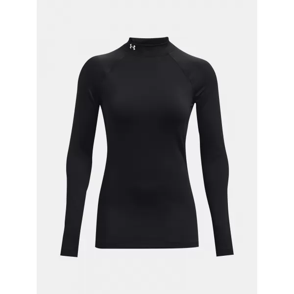  Damen-T-Shirt UNDER ARMOUR UA CG AUTHENTICS MOCKNECK 1368702-001 SCHWARZ 