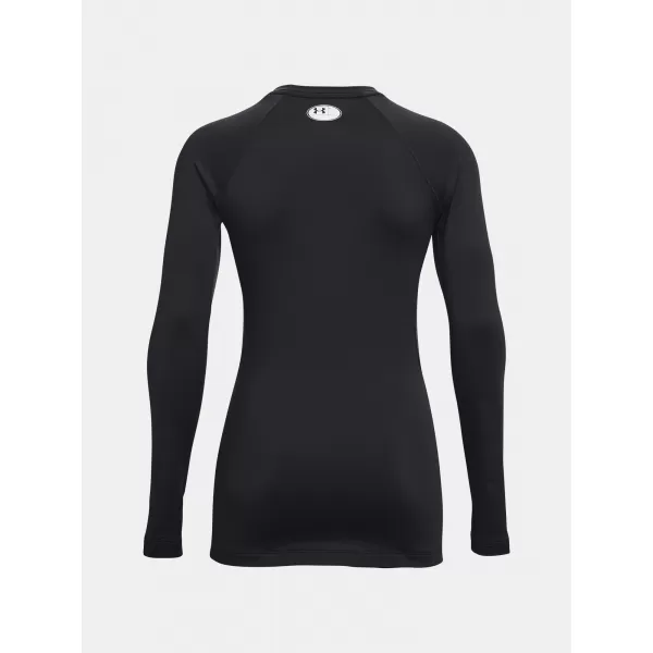  Damen-T-Shirt UNDER ARMOUR AUTHENTICS CREW 1368701-001 SCHWARZ 