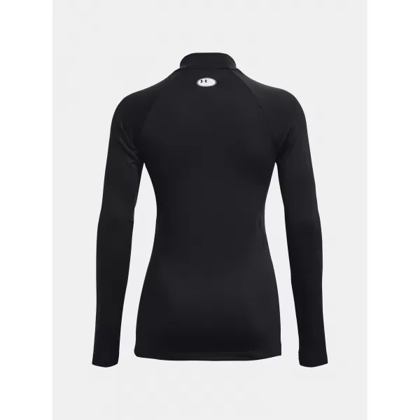  Damen-T-Shirt UNDER ARMOUR UA CG AUTHENTICS MOCKNECK 1368702-001 SCHWARZ 