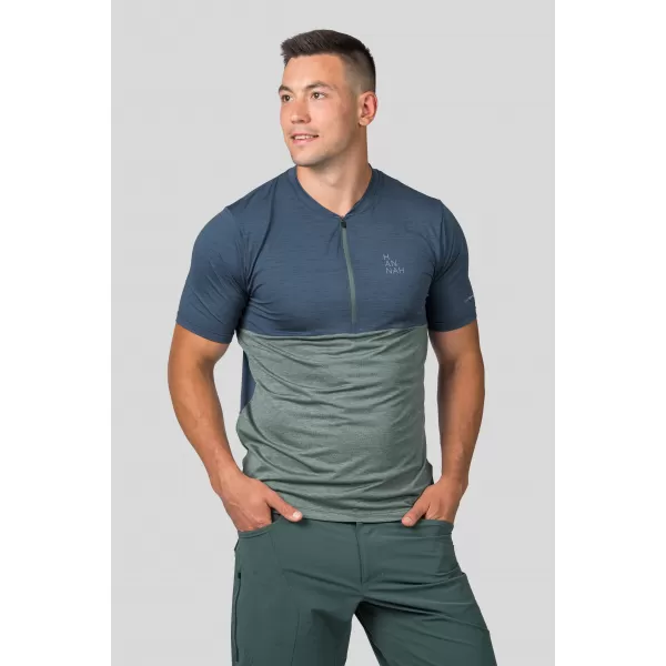  Herren-T-Shirt HANNAH SANVI TUSCHEMEL/DUNKELWALDMEL 
