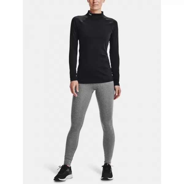  Damen-T-Shirt UNDER ARMOUR UA CG AUTHENTICS MOCKNECK 1368702-001 SCHWARZ 