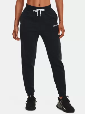 Sporthose für Damen UNDER ARMOUR ESSENTIAL SCRIPT PANT 1374105-001 SCHWARZ