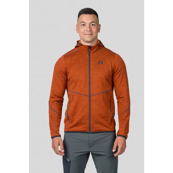  Herren-Sweatshirt HANNAH DAMAR HOODY GEBRANNTE ORANGEMEL 