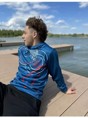 Premium-Sweatshirt für Herren ALTISPORT SWE/ALM06S07 KEROSINROT
